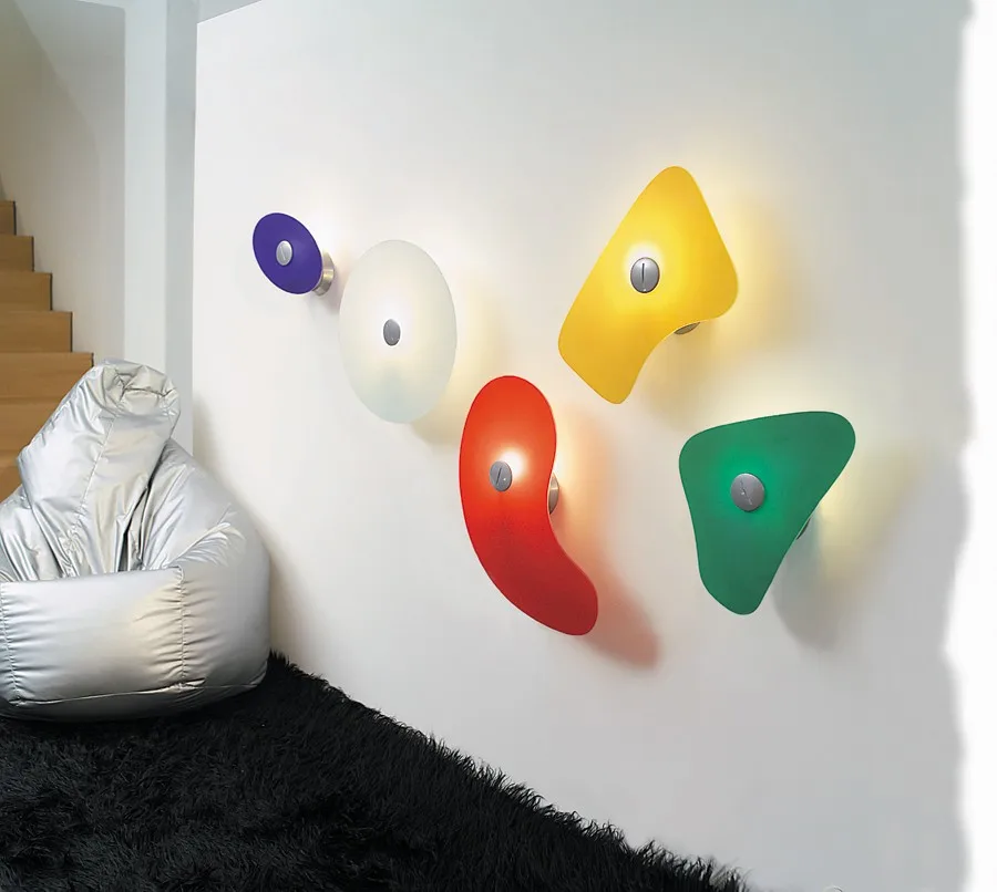 Bit 2 vägglampa, blå Foscarini