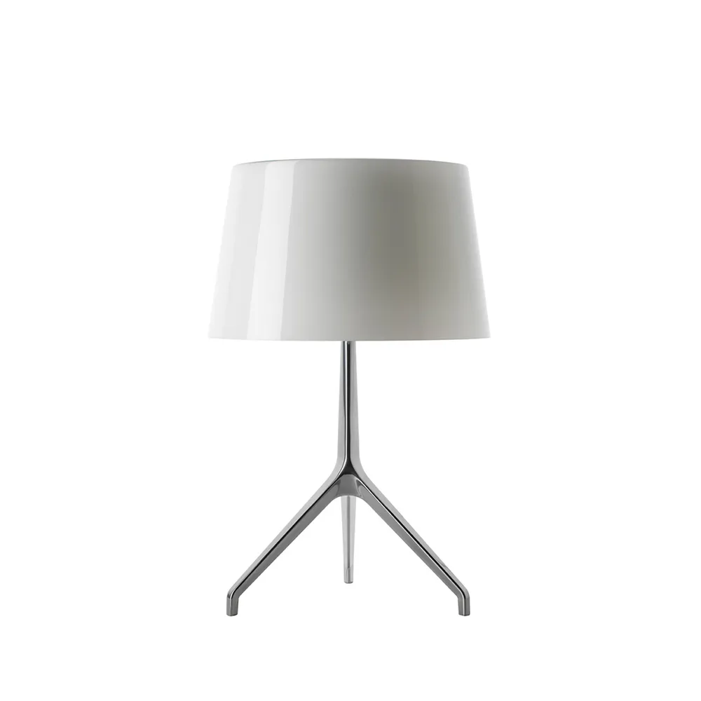 Lumiere XXS bordslampa, vit, munblåst glas, aluminium Foscarini