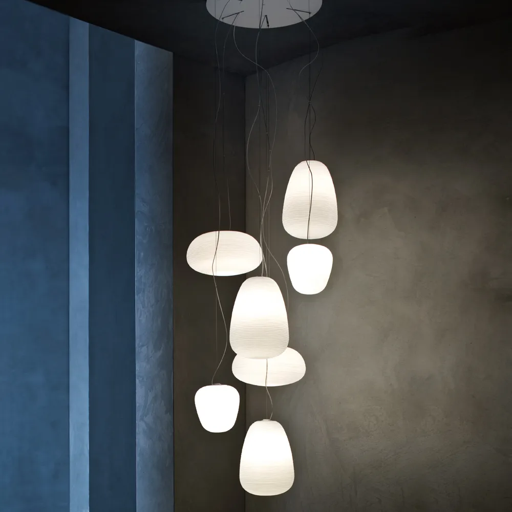 Rituals 3 pendel, vit Foscarini
