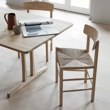 J39 stol - Ljus oljad ek-flätad natur - Fredericia Furniture