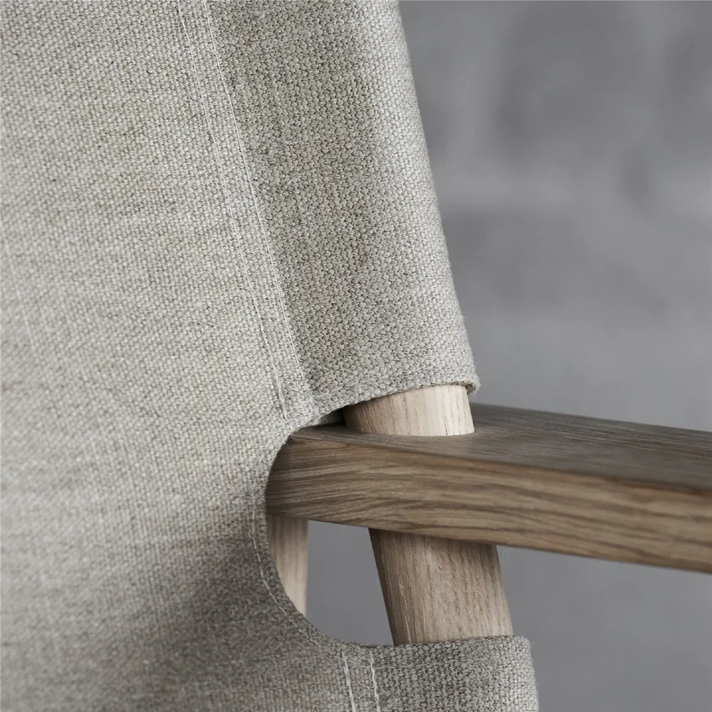 The Canvas Chair fåtölj, Canvas natur-ljusoljat ekstativ Fredericia Furniture