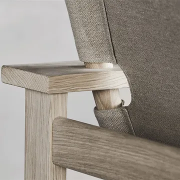 The Canvas Chair fåtölj - Canvas natur-ljusoljat ekstativ - Fredericia Furniture