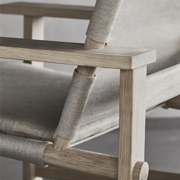 The Canvas Chair fåtölj - Canvas natur-ljusoljat ekstativ - Fredericia Furniture