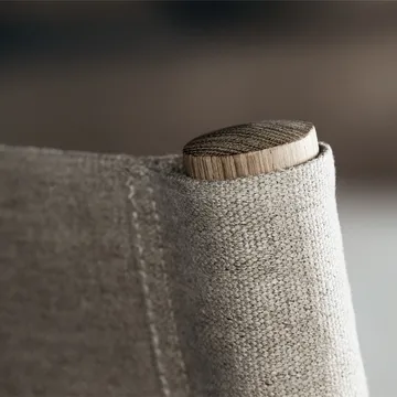 The Canvas Chair fåtölj - Canvas natur-ljusoljat ekstativ - Fredericia Furniture