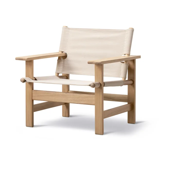 The Canvas Chair outdoor fåtölj - Teak-performance canvas - Fredericia Furniture