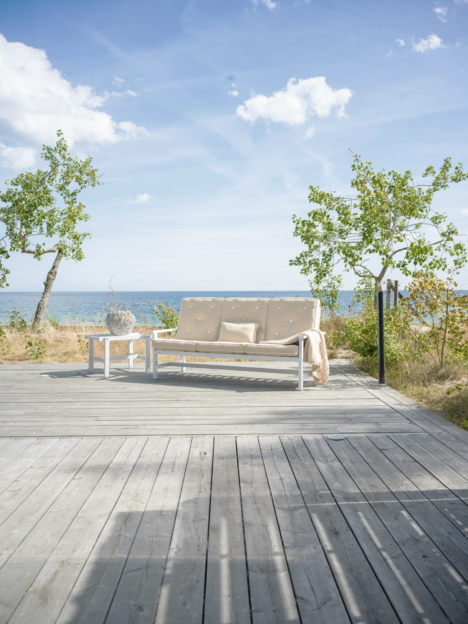 09 soffa, White, 3-sits Fri Form