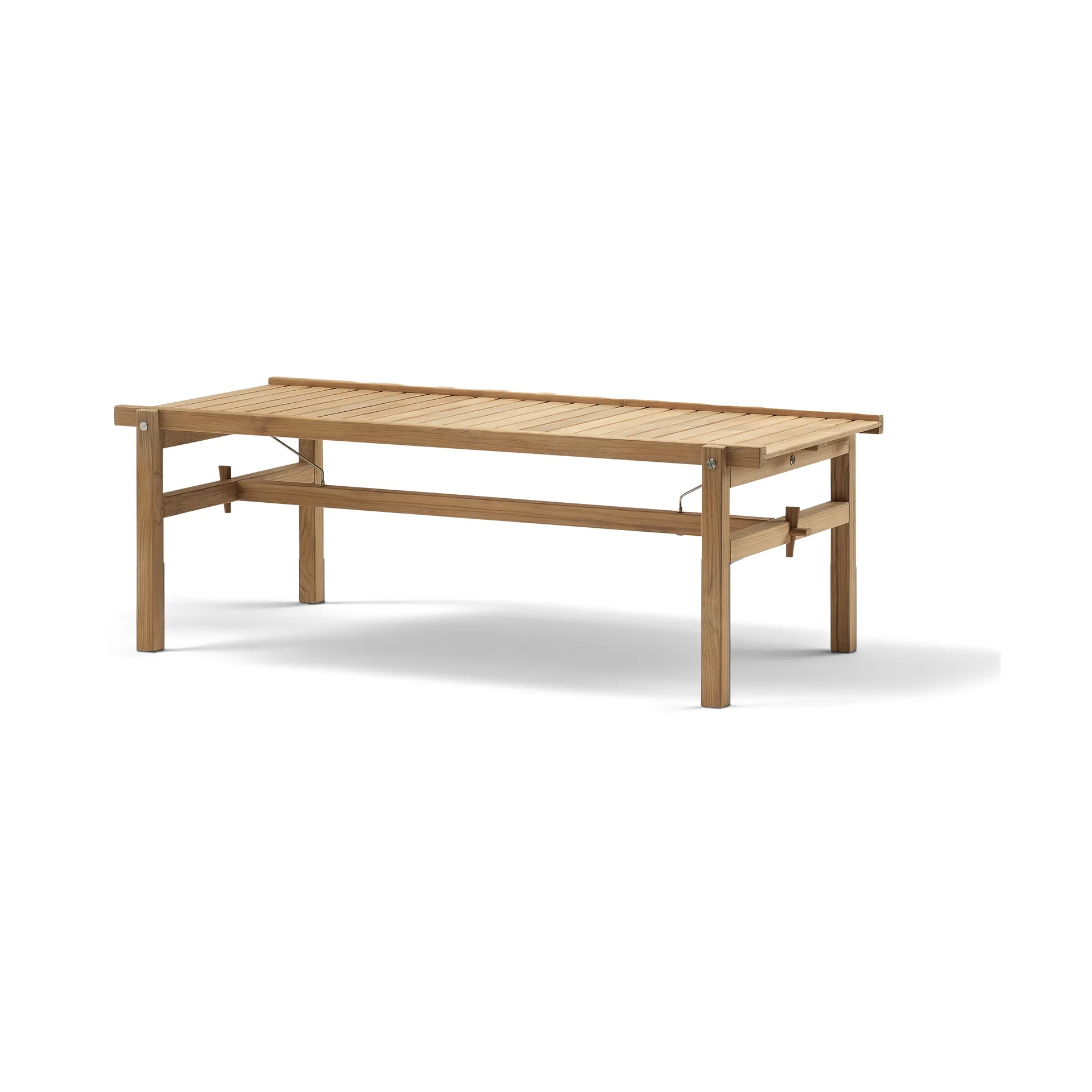 63 bord, Teak, 150x73x51 cm Fri Form