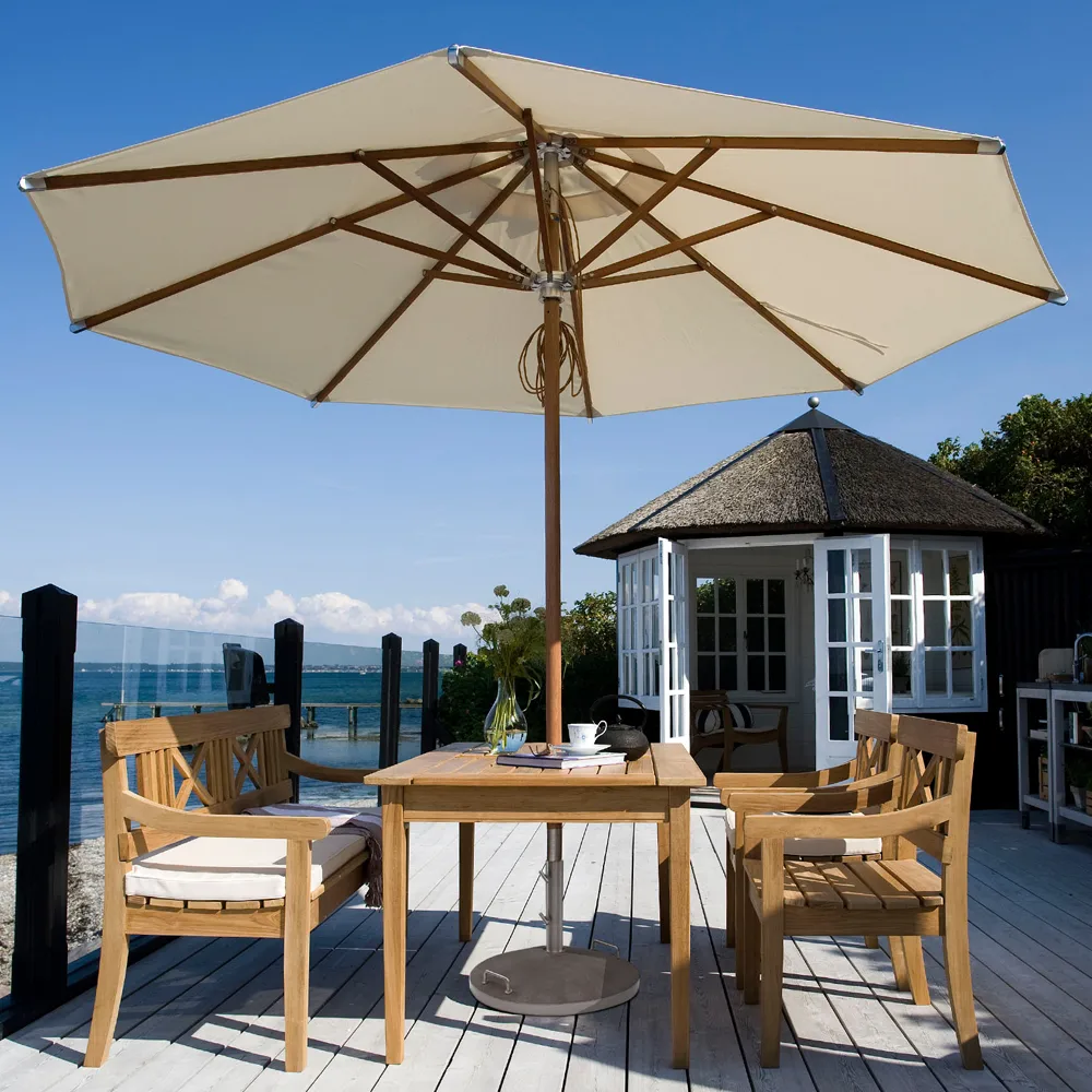 Atlantis parasoll, white, 330x330cm Fritz Hansen