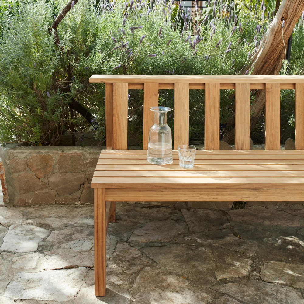 Cadance bänk, Teak, 144 cm Fritz Hansen