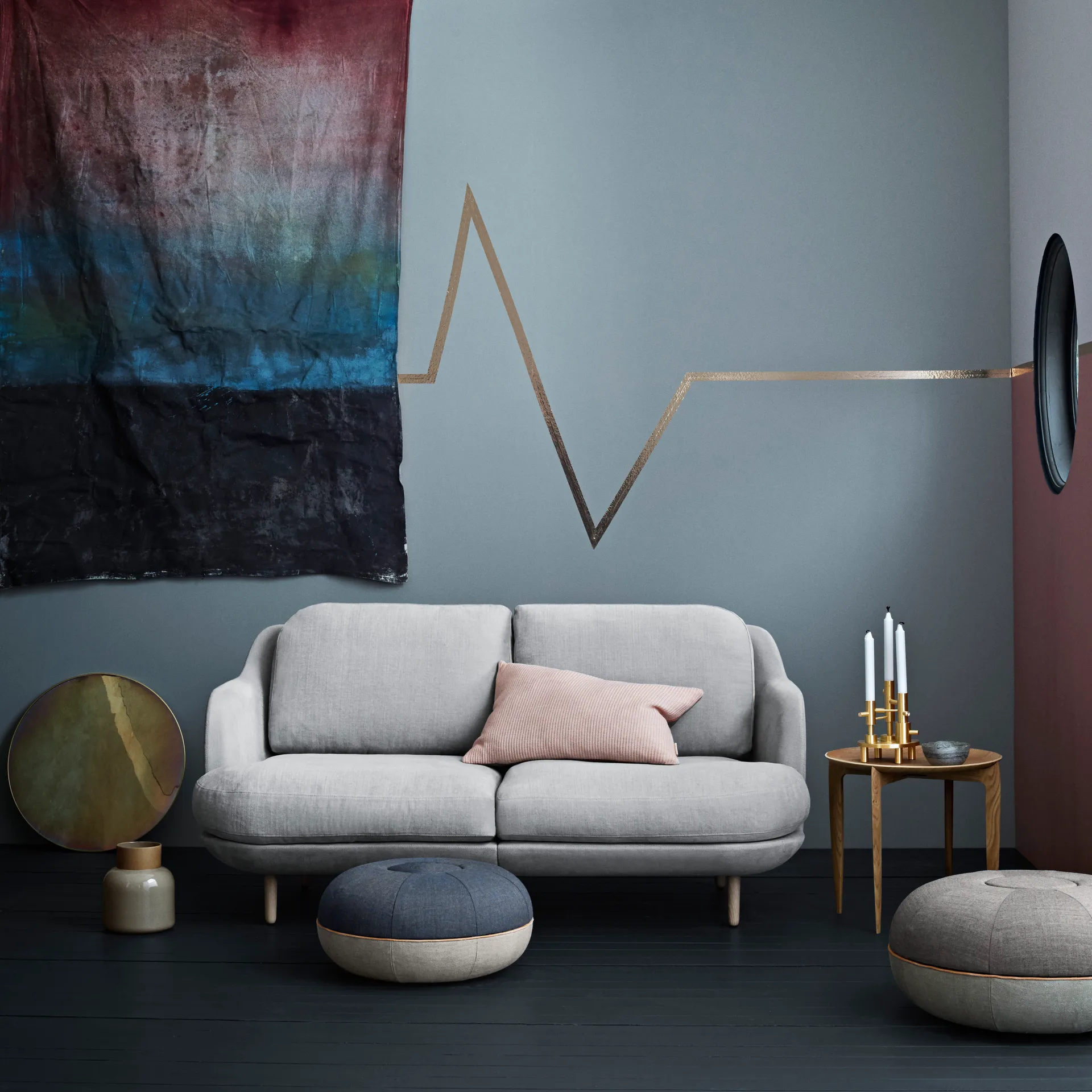 Foldable Tray Table Ø 45 cm, Ek Fritz Hansen