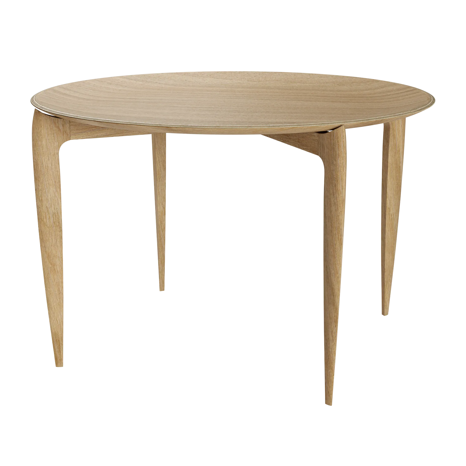 Foldable Tray Table Ø60 cm, Oiled oak Fritz Hansen
