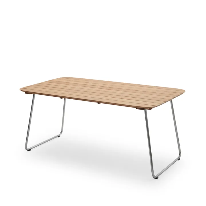 Lilium matbord - teak, rostfritt stål - Fritz Hansen