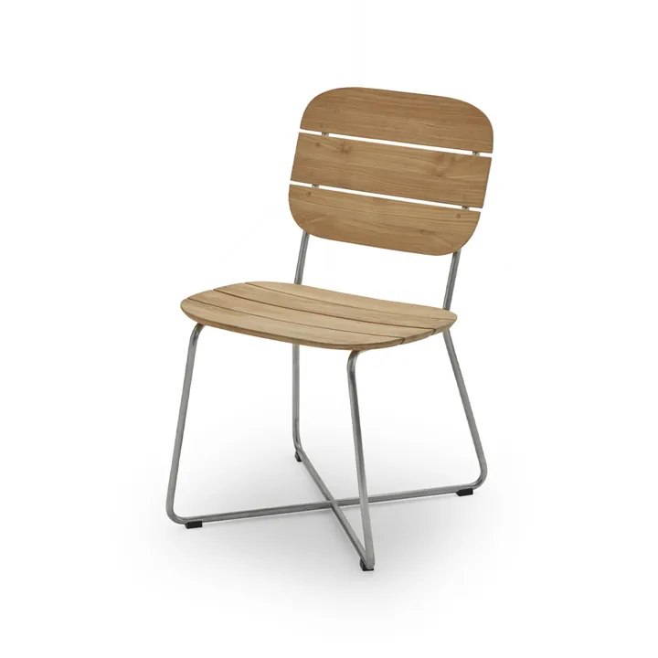 Lilium stol - Teak, rostfritt stål - Fritz Hansen