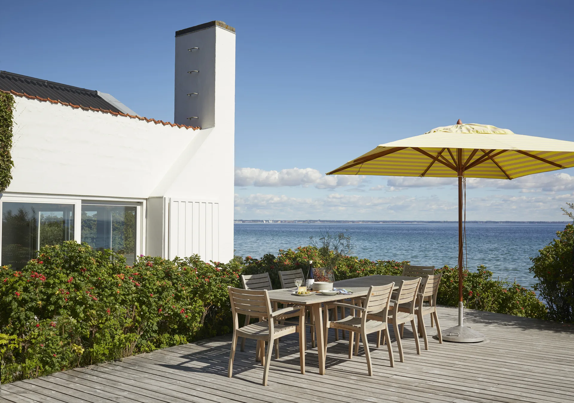 Messina parasoll, Lemon/sand, 300x300 cm Fritz Hansen