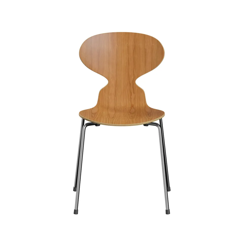 Myran 3101 stol, körsbär, lackad, kromat stålstativ Fritz Hansen
