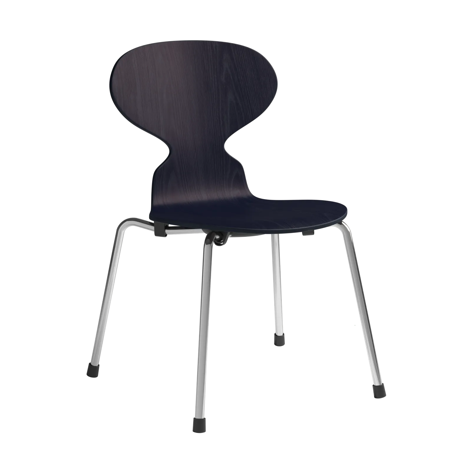 Myran barnstol, Midnight blue målad ask-krom Fritz Hansen