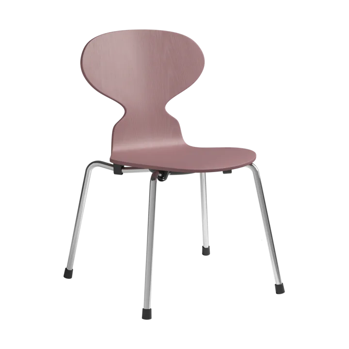 Myran barnstol - Wild rose målad ask-krom - Fritz Hansen