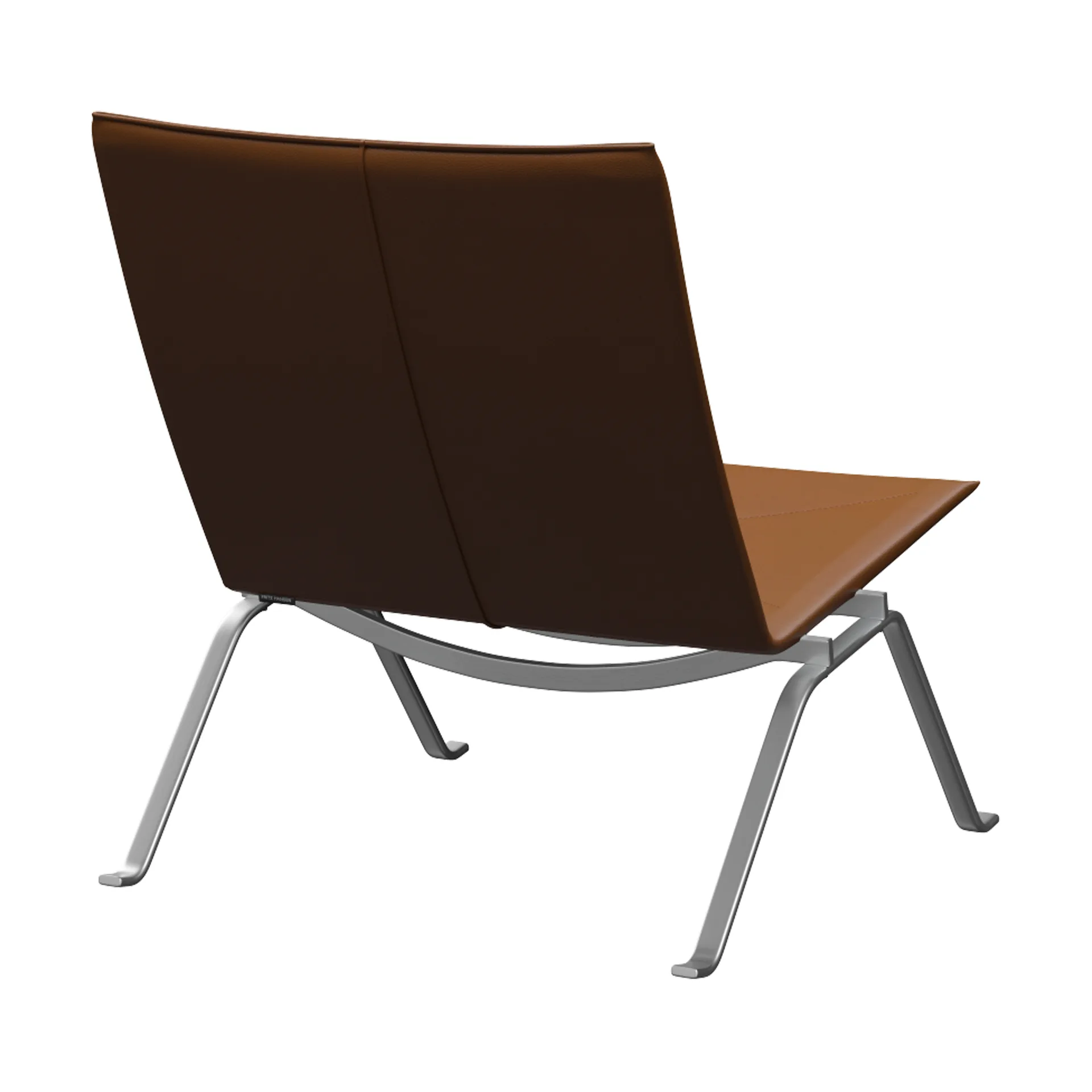 PK22 fåtölj, Aura walnut läder-rostfritt stål Fritz Hansen