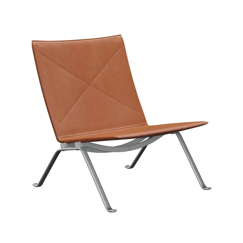 PK22 fåtölj, Leather grace walnut Fritz Hansen