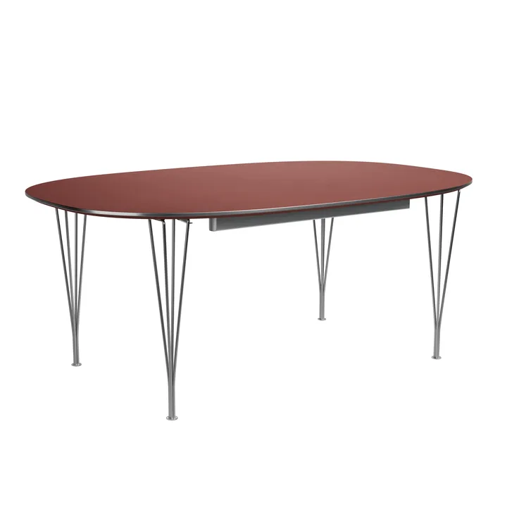 Superellipse B619 matbord - Rusty red, 170-270x100x72 cm - Fritz Hansen