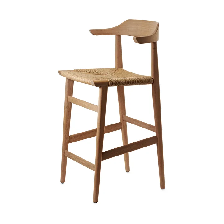 Hedda barstol - Ek natural monocoating-papperssnöre natur - Gärsnäs