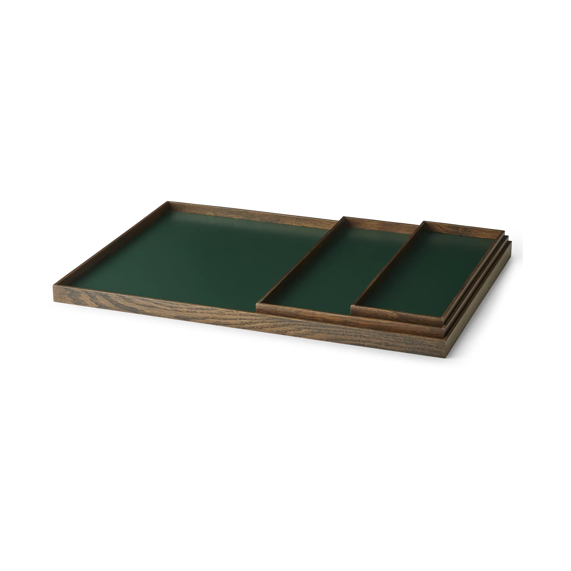 Frame bricka small 11x32,4 cm, Rökt ek-grön Gejst
