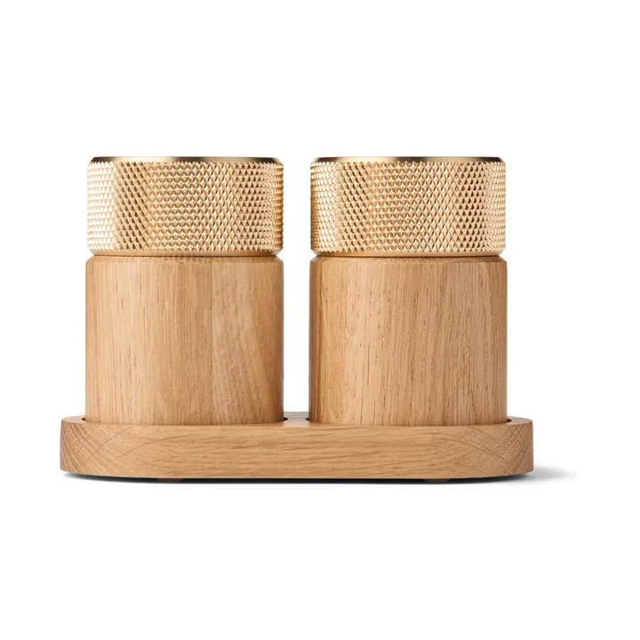 Sina salt-och pepparkvarn 6 cm - Ek-mässing - Gejst