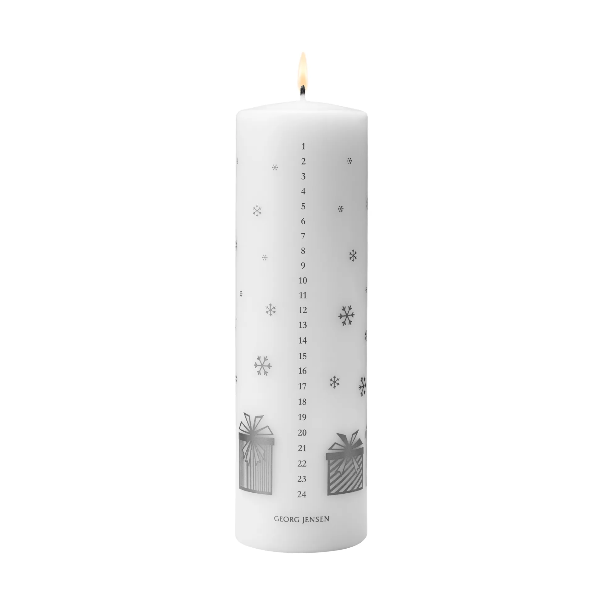 2025 års kalenderljus, Vit-silver Georg Jensen
