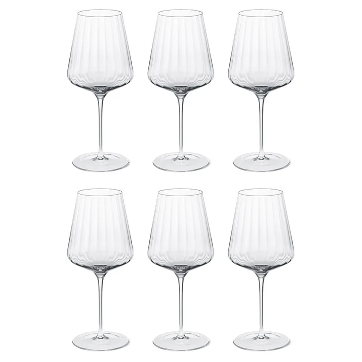 Bernadotte rödvinsglas 6-pack - Kristallin - Georg Jensen