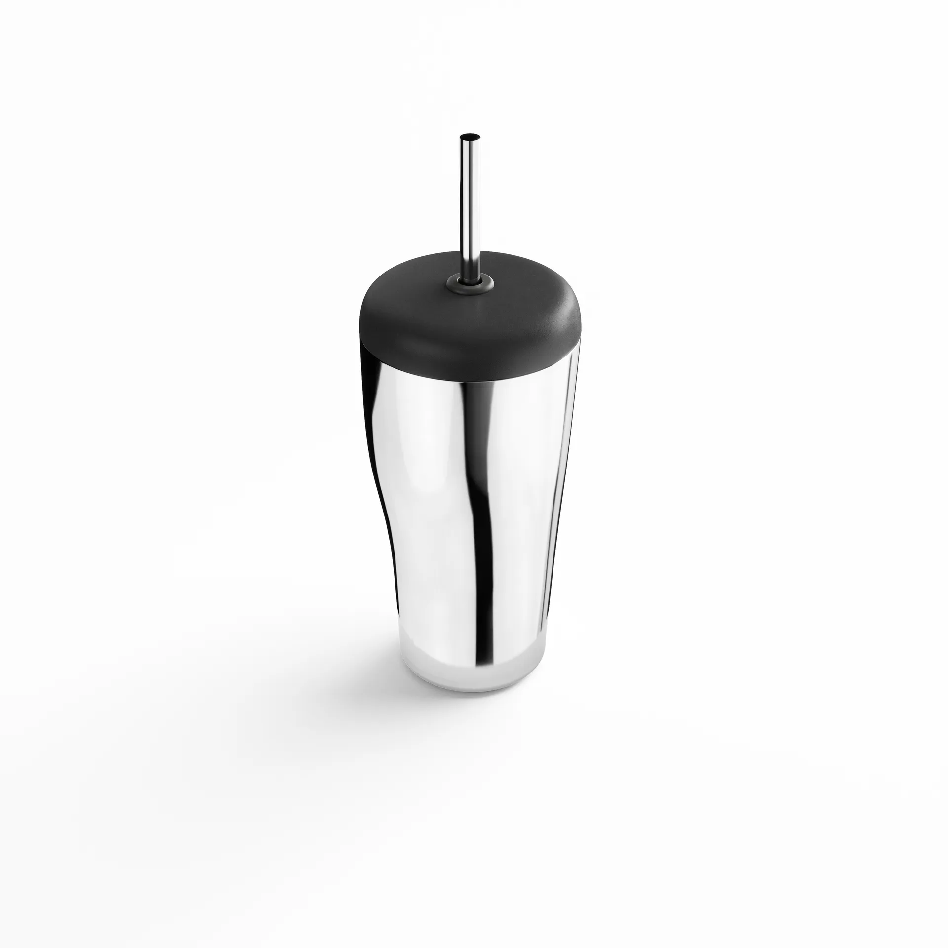 Sky termoskopp med sugrör 40 cl, Rostfritt stål Georg Jensen