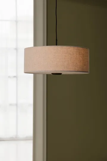 Bosco pendel - Beige, brunbetsad ek, Ø55 cm - Globen Lighting