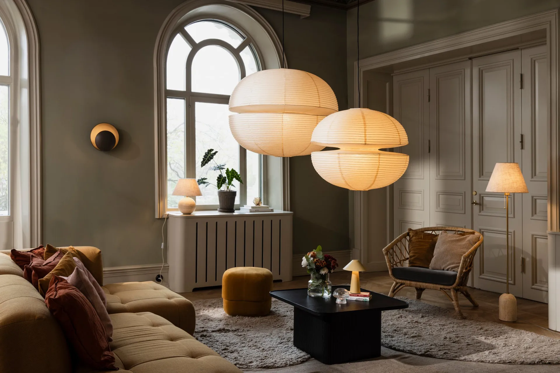 Mela lampskärm, Beige, Ø60 cm Globen Lighting