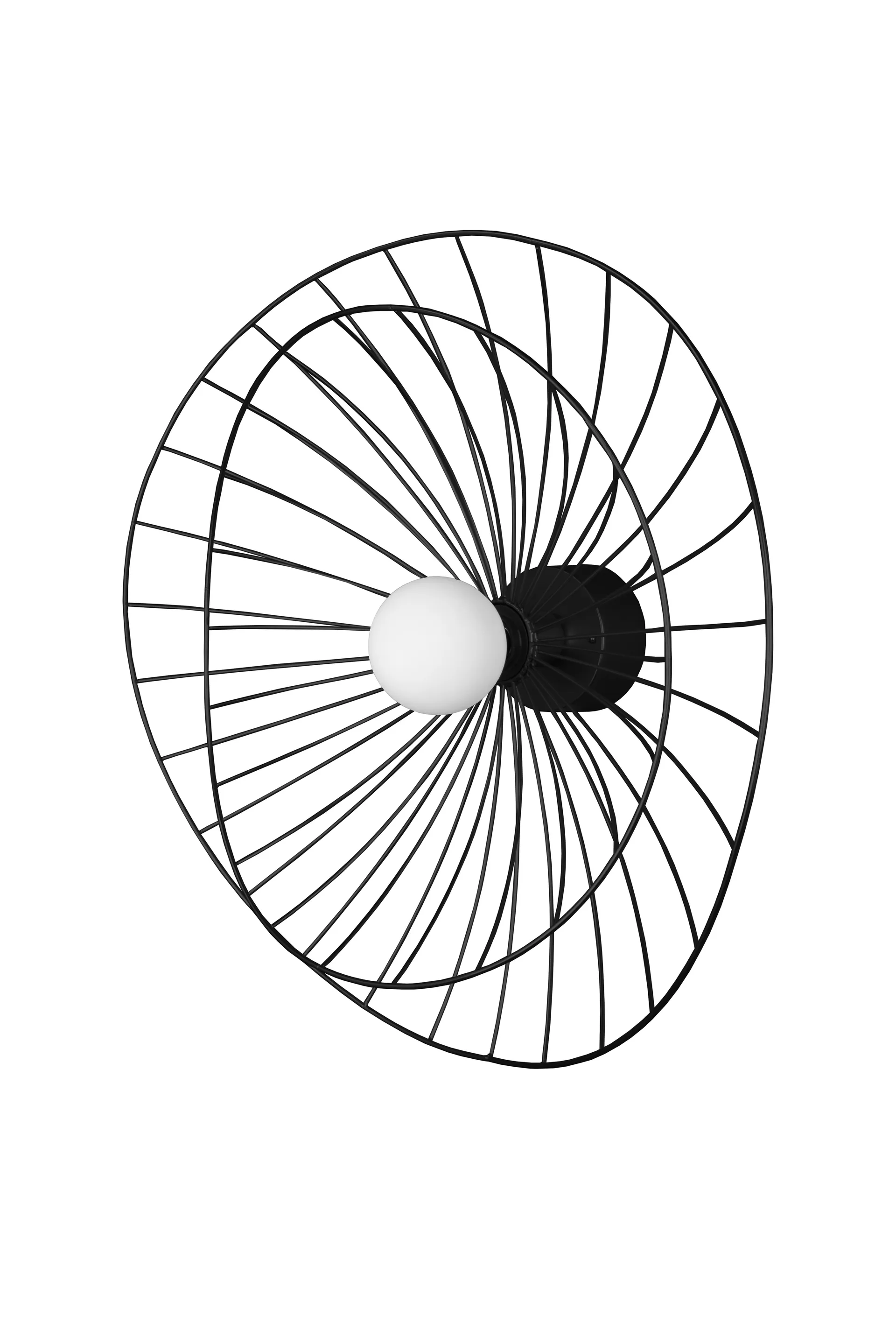 Ray plafond, matt svart Globen Lighting