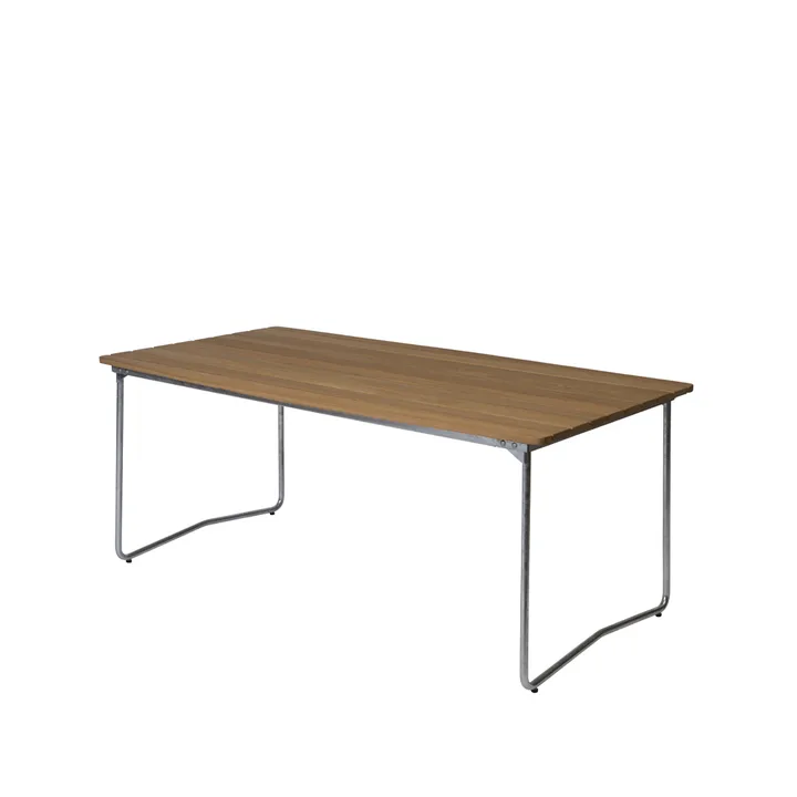 B31 matbord - 170x92 cm, Ek olja-varmförzinkat stativ - Grythyttan Stålmöbler