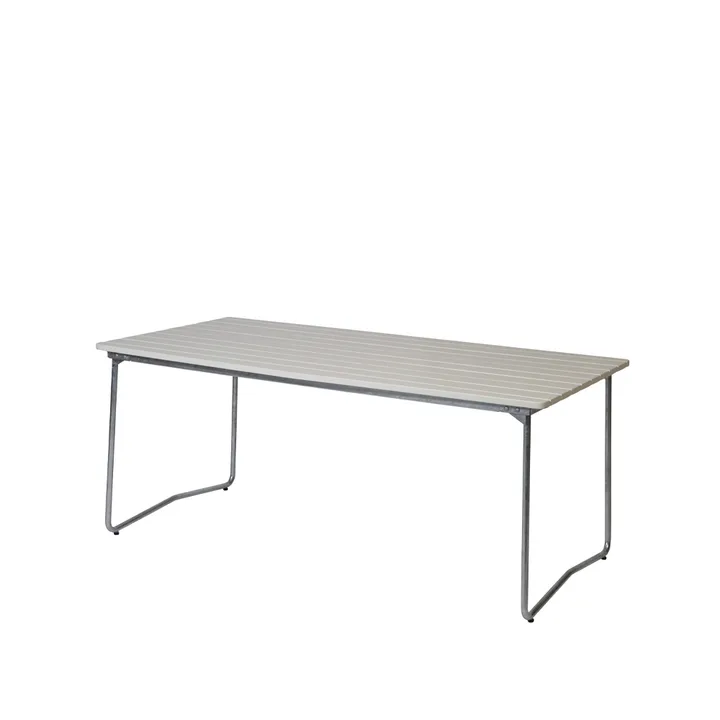 B31 matbord - 170x92 cm, Vit lack ek-varmförzinkad - Grythyttan Stålmöbler