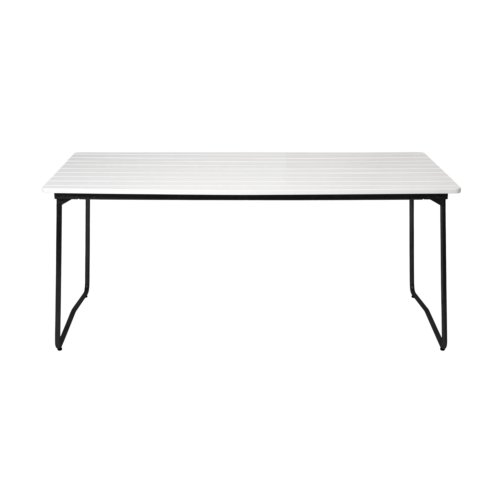 B31 matbord, 170x92 cm, Vitlackerad ek-svart Grythyttan Stålmöbler