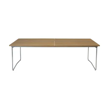 B31 matbord - 230x92 cm, Oljad ek-varmförzinkad stativ - Grythyttan Stålmöbler