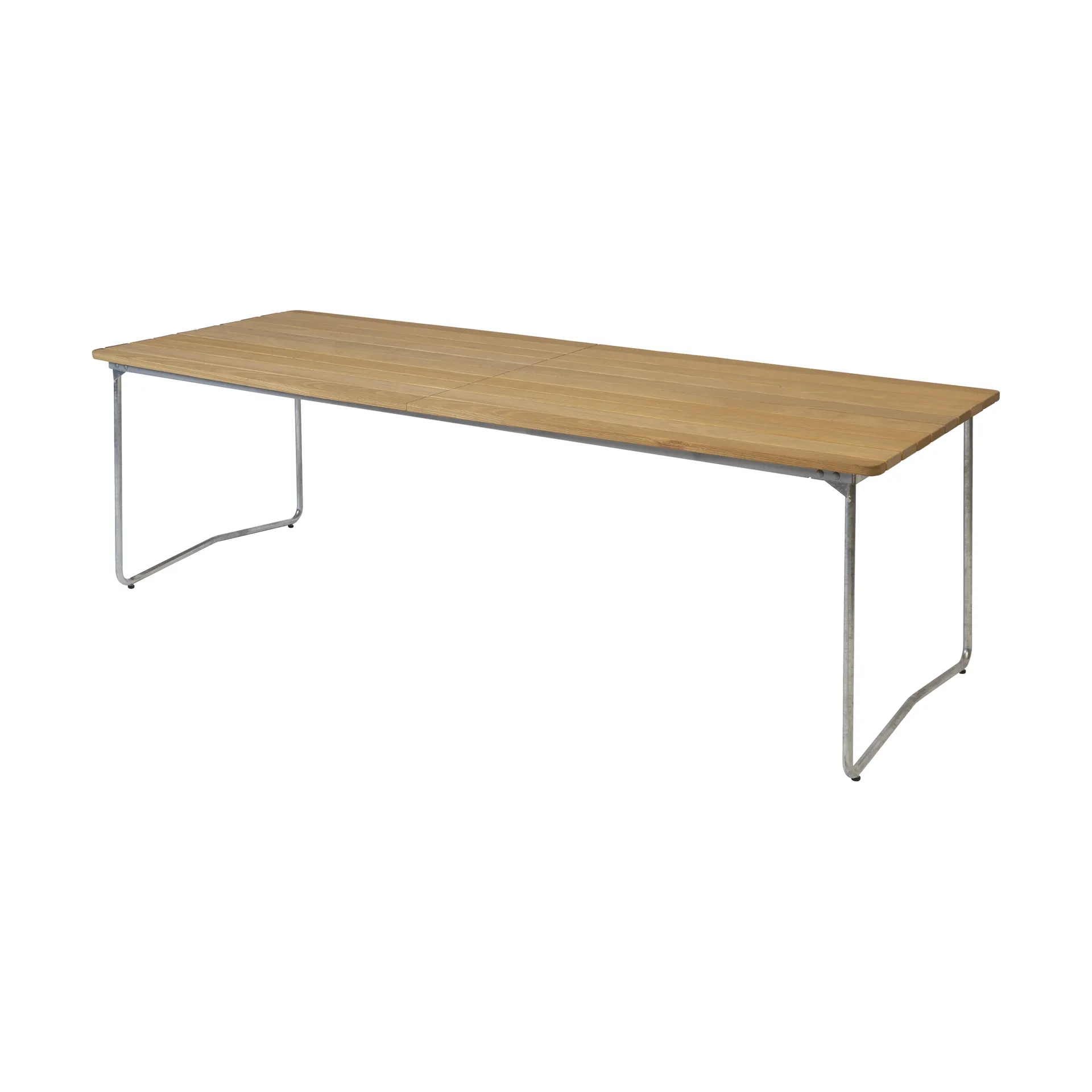 B31 matbord, 230x92 cm, Oljad ek-varmförzinkad stativ Grythyttan Stålmöbler