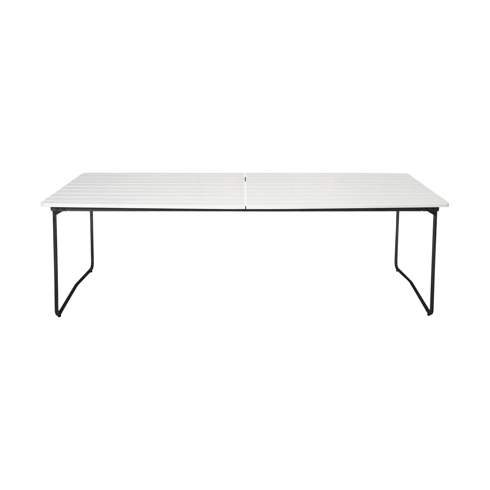 B31 matbord, 230x92 cm, Vitlackerad ek-svart Grythyttan Stålmöbler