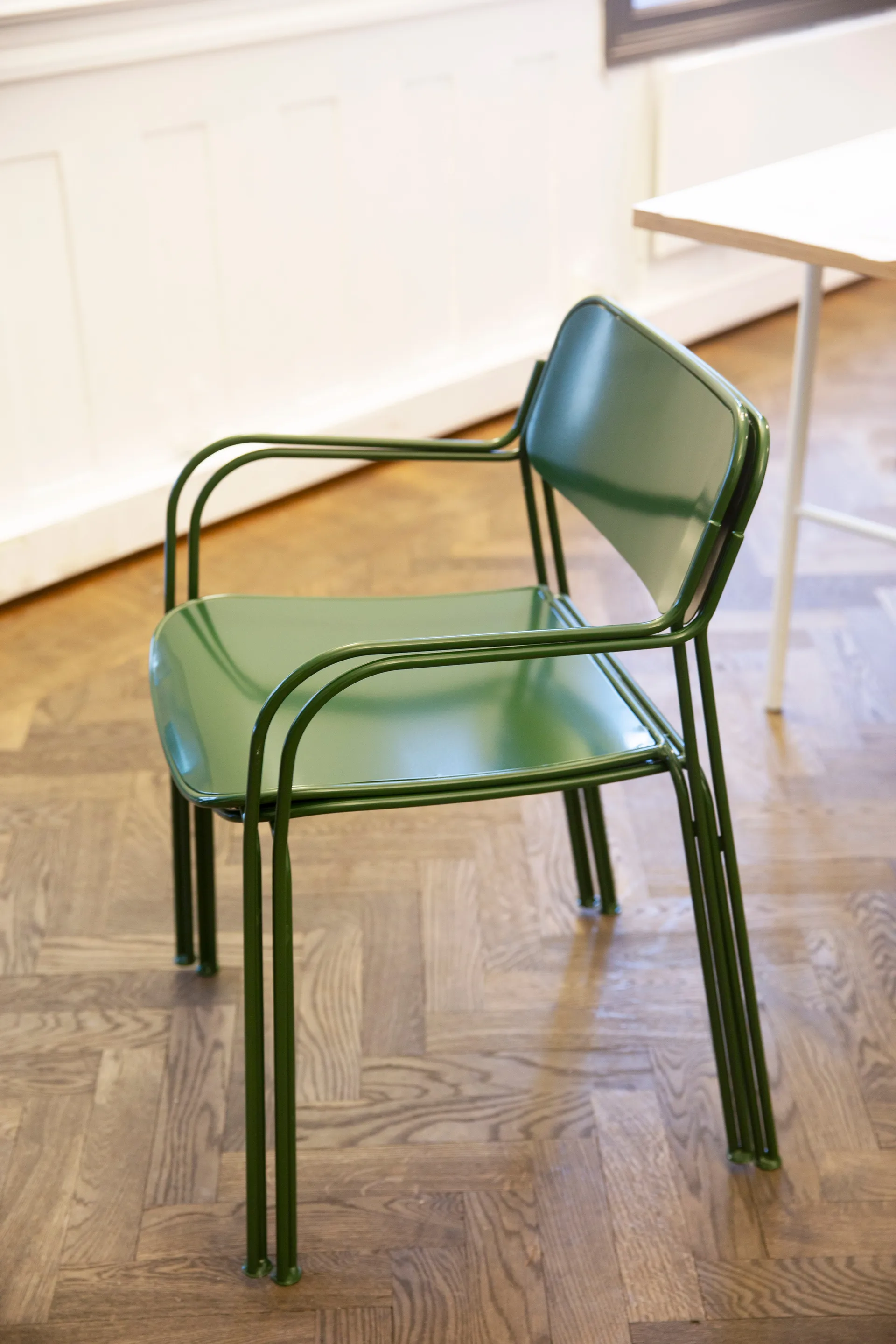 Chair Libelle stol, Grön Grythyttan Stålmöbler
