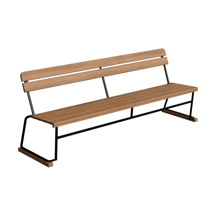 Soffa 5 - Teak-svart stålstativ - Grythyttan Stålmöbler
