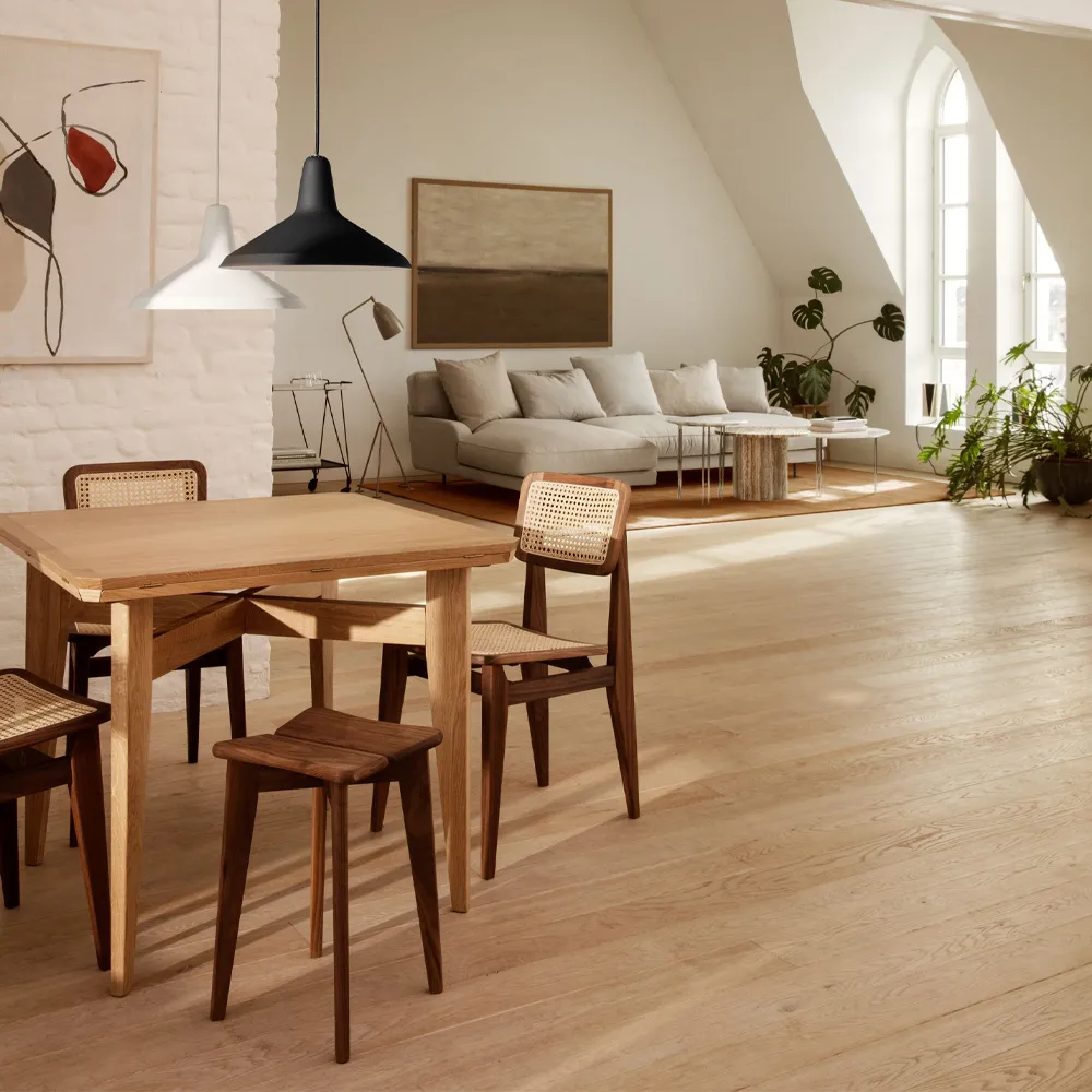 B-Table matbord, american walnut GUBI