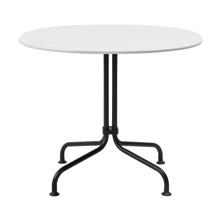 Carmel Bistro loungebord 75x75 cm - Clam white-black semi matt - GUBI