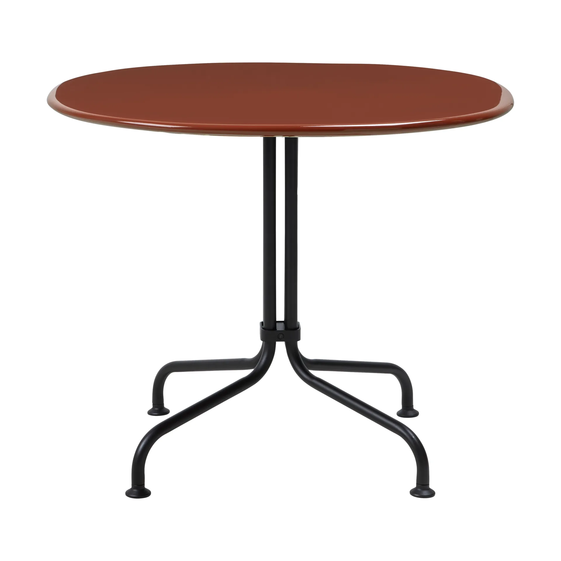 Carmel Bistro loungebord 75x75 cm, Rock red-black semi matt GUBI