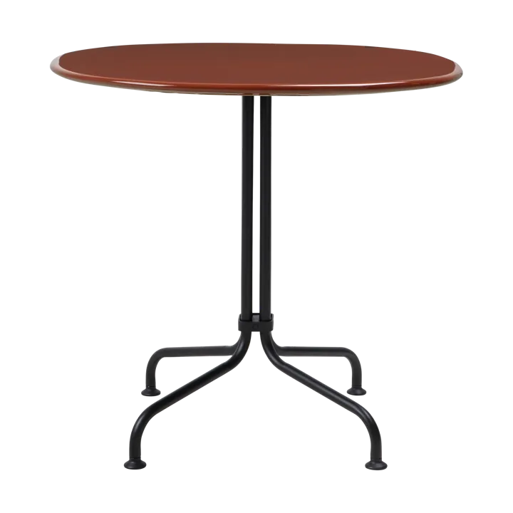 Carmel Bistro matbord 75x75 cm - Rock red-black semi matt - GUBI
