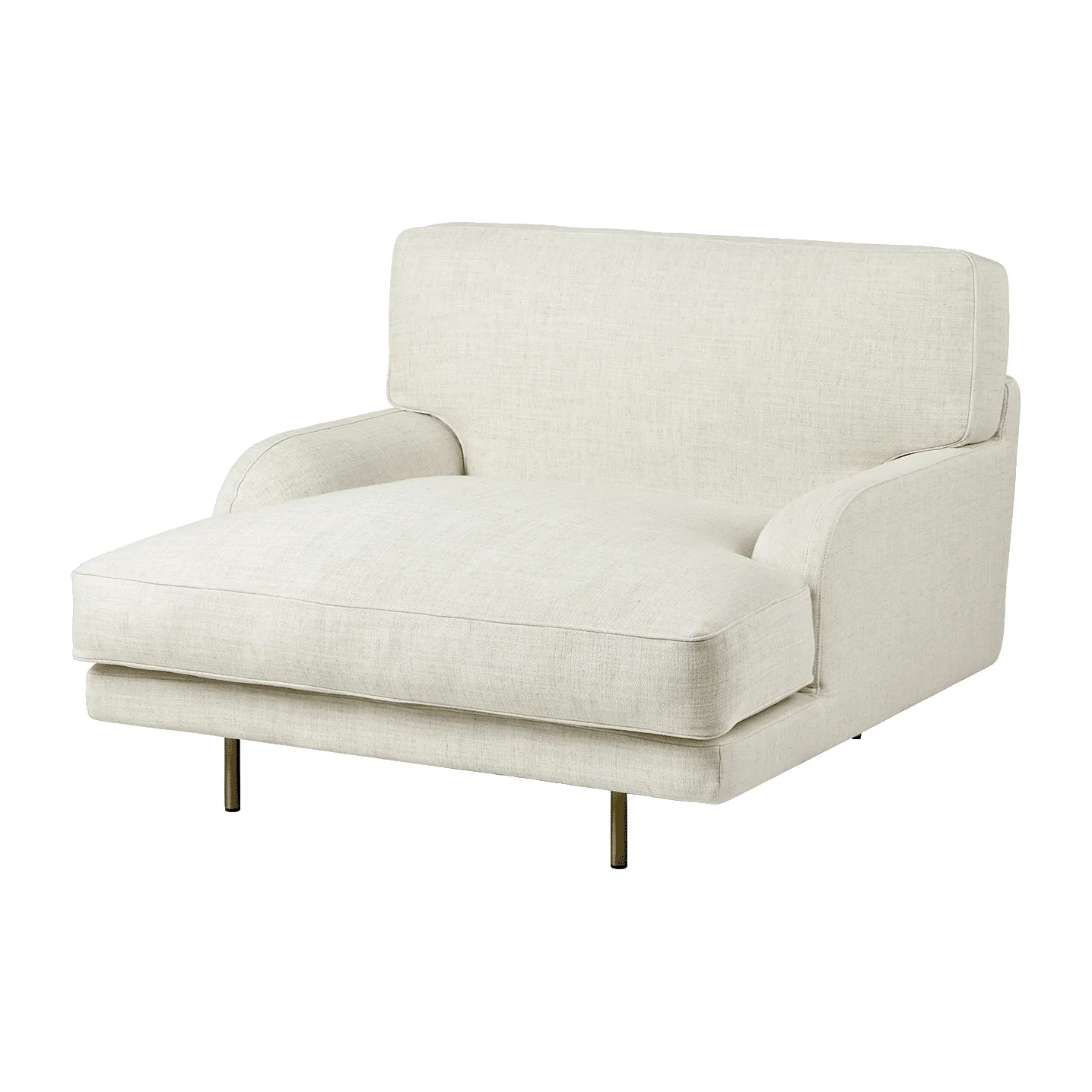 Flaneur loungefåtölj, Indianskop 15-antique brass GUBI