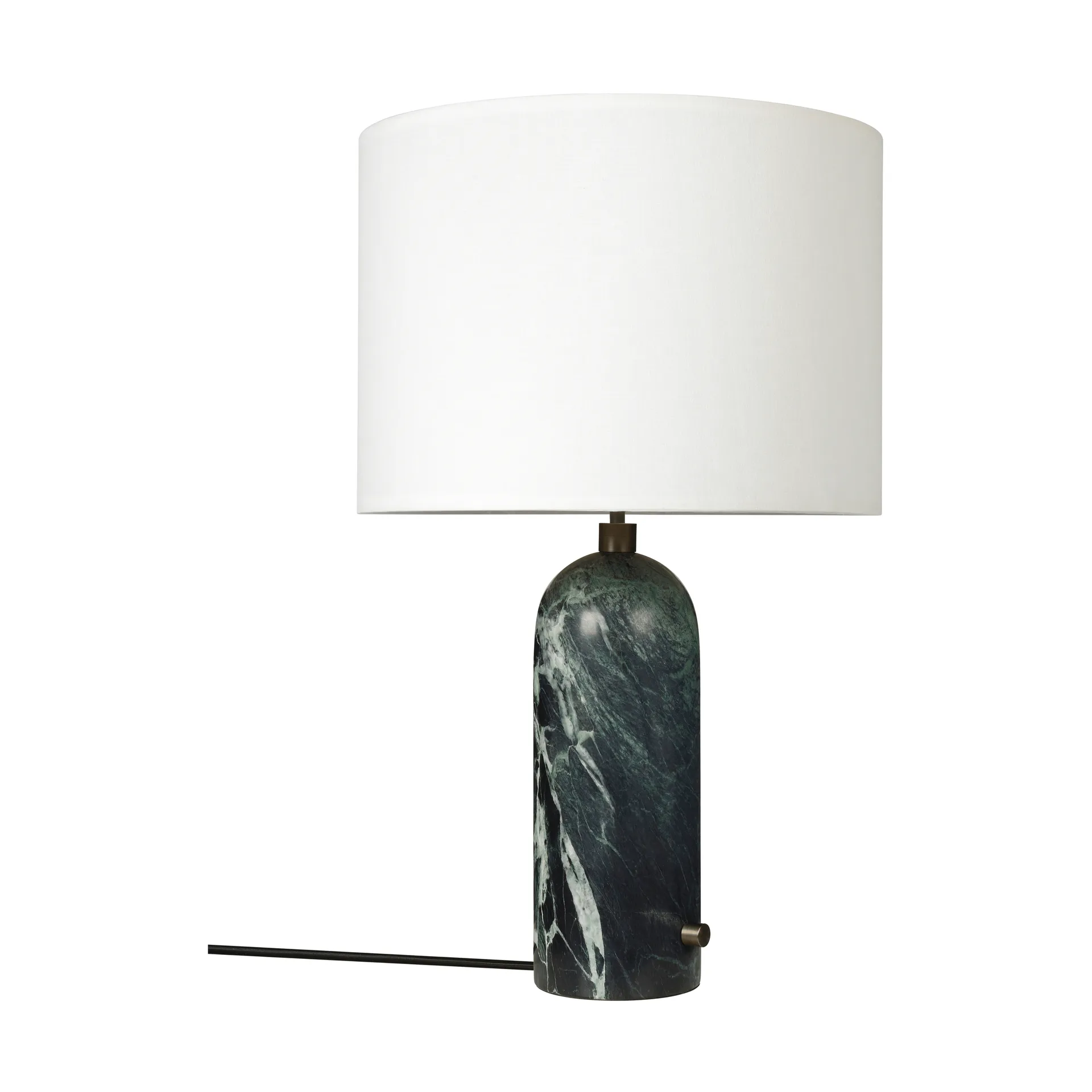 Gravity L bordslampa, Emerald marble-white GUBI