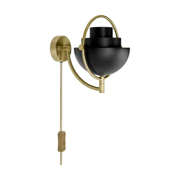 Multi-Lite vägglampa - Svart-mässing - GUBI