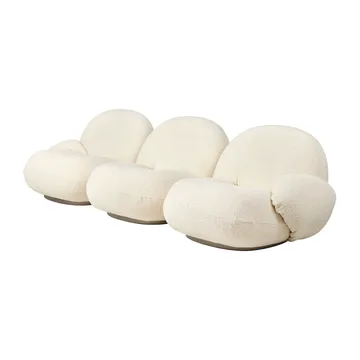 Pacha soffa 3-sits med armstöd - Karakorum 001-pearl gold - GUBI