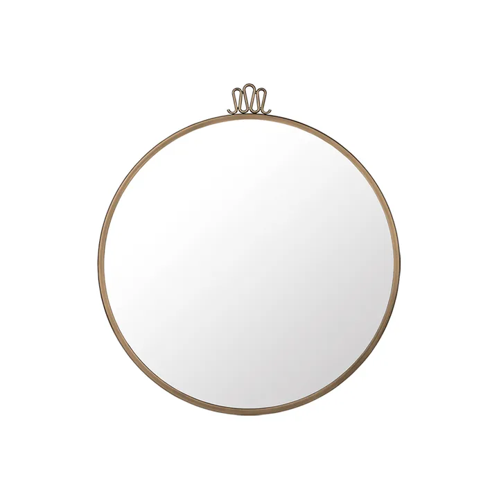 Randaccio spegel - antique brass, medium - GUBI